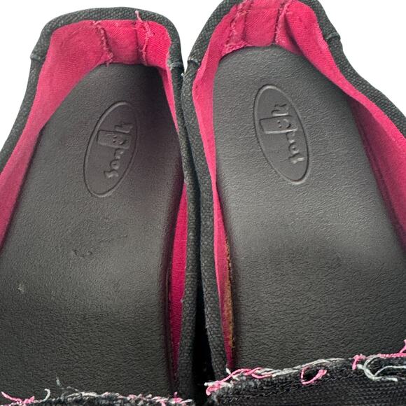 Sanuk Zumara Sidewalk Surfer Shoes Womens Size 10 Black Comfort Logo Slip On - Picture 7 of 11